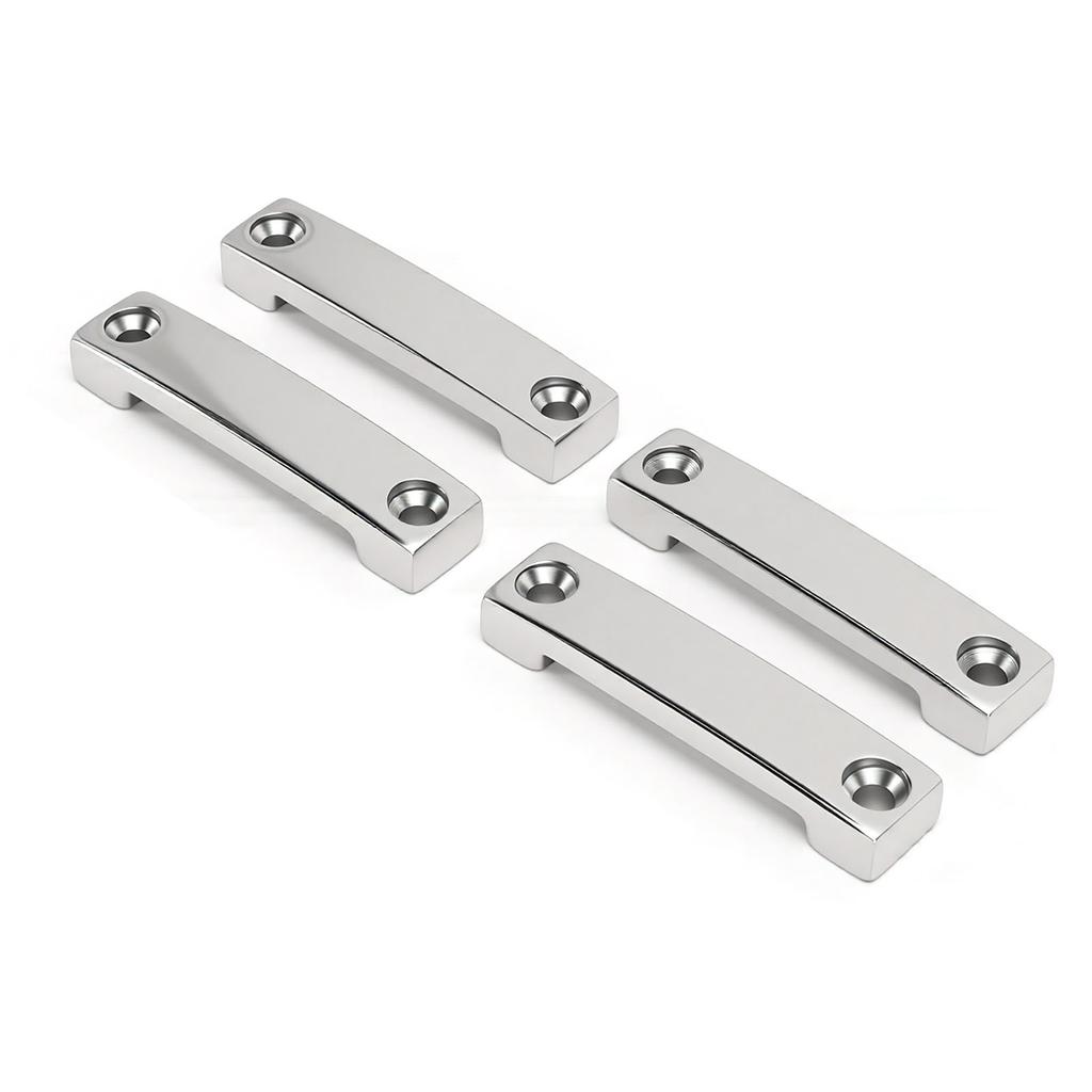 4 pezzi Pad Occhiello Cinghia Superiore Barca Occhielli Passanti Acciaio Inossidabile Occhielli di Fissaggio per Kayak Barca Nautica con Viti