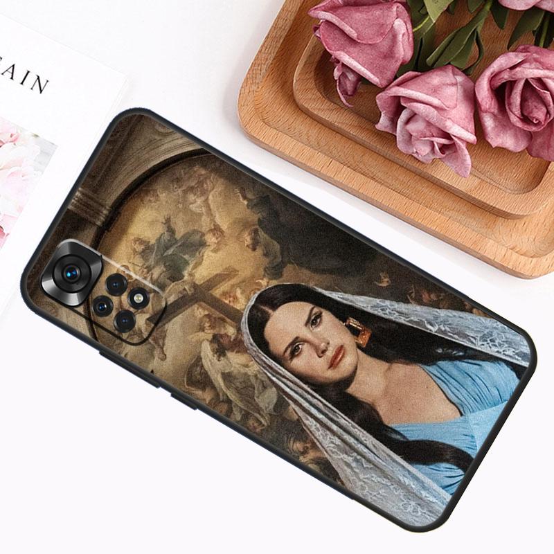 Singer Lana Del Rey Case For Xiaomi Redmi Note 11 10 9 8 12 Pro Plus 12S 11S 10S 9S Cover For Redmi 12C 10C 9C