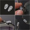 Eyeglasses Nose Pads with Screwdriver DIY Soft Silicone Air Chamber Glasses Replacement Repair Tools Anti-slip Nose Pad Screw