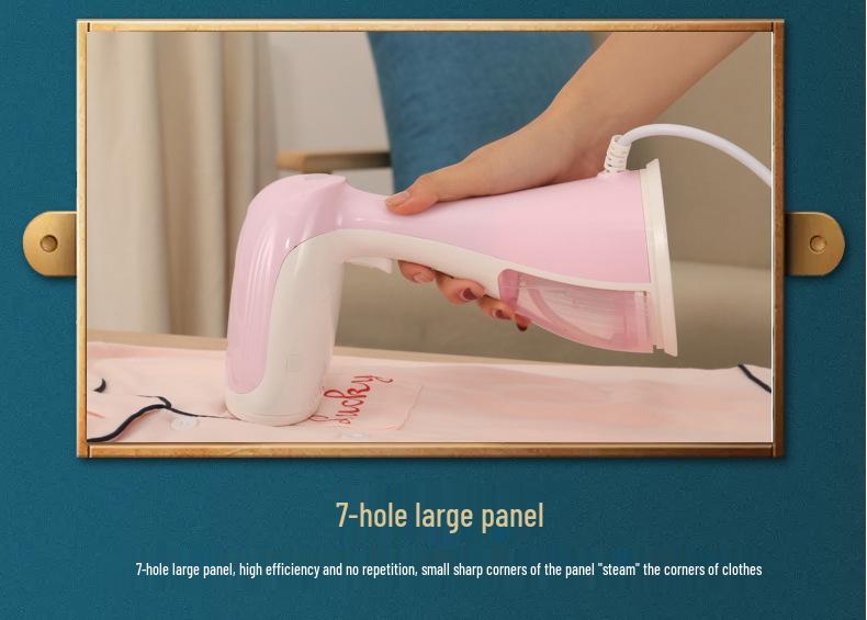 Portable Handheld Garment Steamer - Compact Electric Iron for Home & Dorm Use
