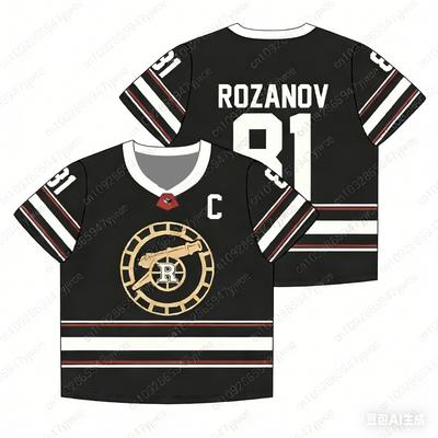 Heated Rivalry Hockey Jersey V-Neck Short Sleeve T-shirt Merch Tee Women Men Fashion T-shirt Unisex Tops