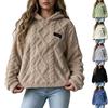 Women's Loose Plush Warm Casual Versatile Hooded Pullover Sweatshirt