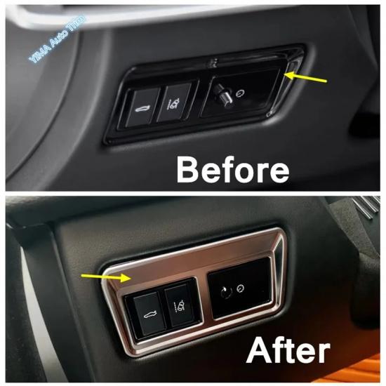 LHD ABS Stickers Head Light Lamp Decoration Frame Cover Trim Fit For Jaguar XF XE 2016 - Interior Accessories