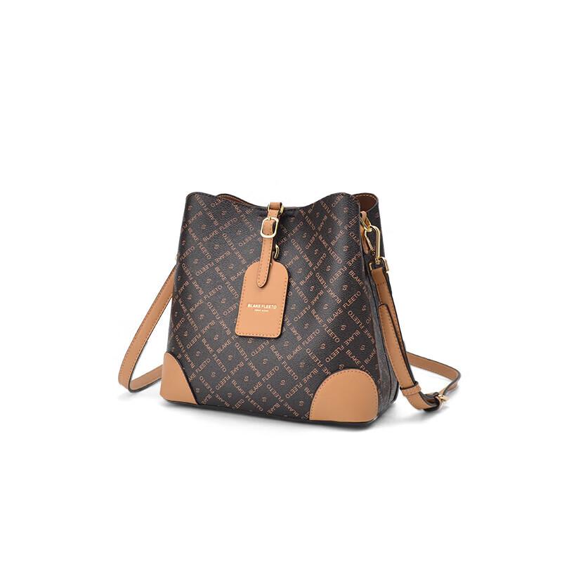 Plover Women s Vintage Print Bucket Crossbody Bag Medium