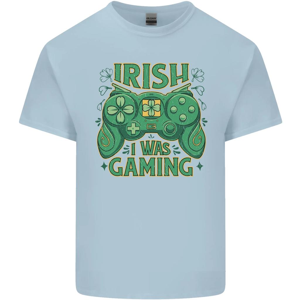 Irish I Was Gaming St Patricks Day Gamer Kids T-Shirt Childrens