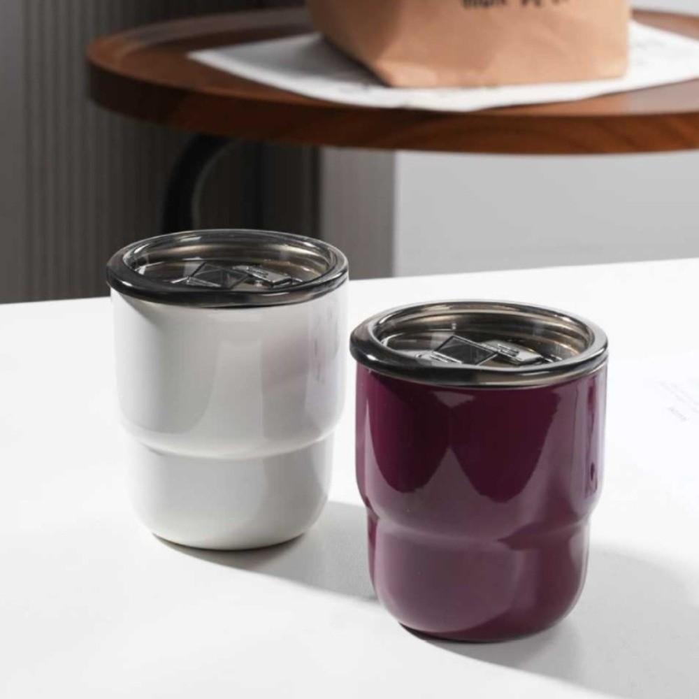 Minimalist 255 ML Portable Pocket Cup Leak Proof Stainless Steel Vacuum Cup with Lids Double-layer Insulated Mug Kitchen