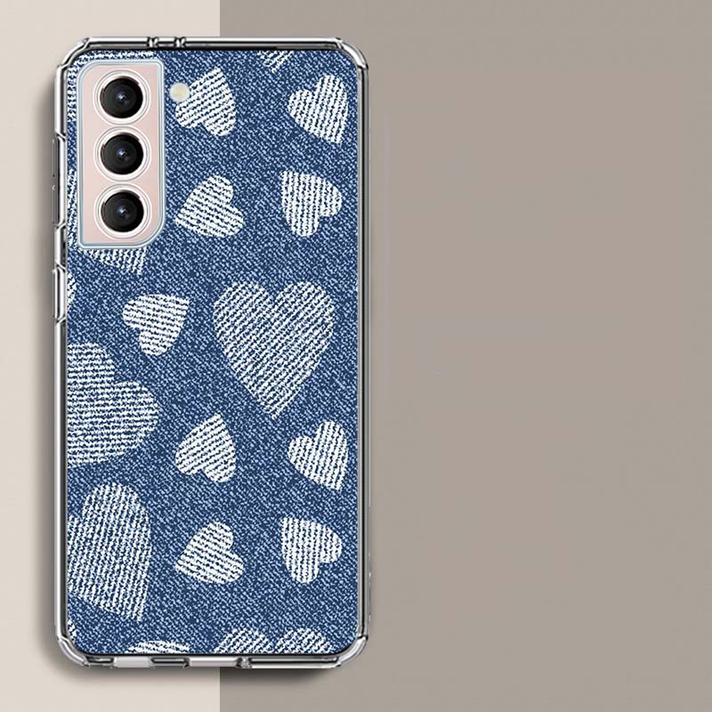 A Stylish Pair of Jeans Phone Case For Samsung Galaxy S25 Edge S24 S23 FE S21 S20 S10 Plus S22 S26 Ultra Cover Clear Cases TPU C