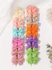 Dopamine Pink White Hair Claw Hair Clips for Ladies Girls Women's hair accessories