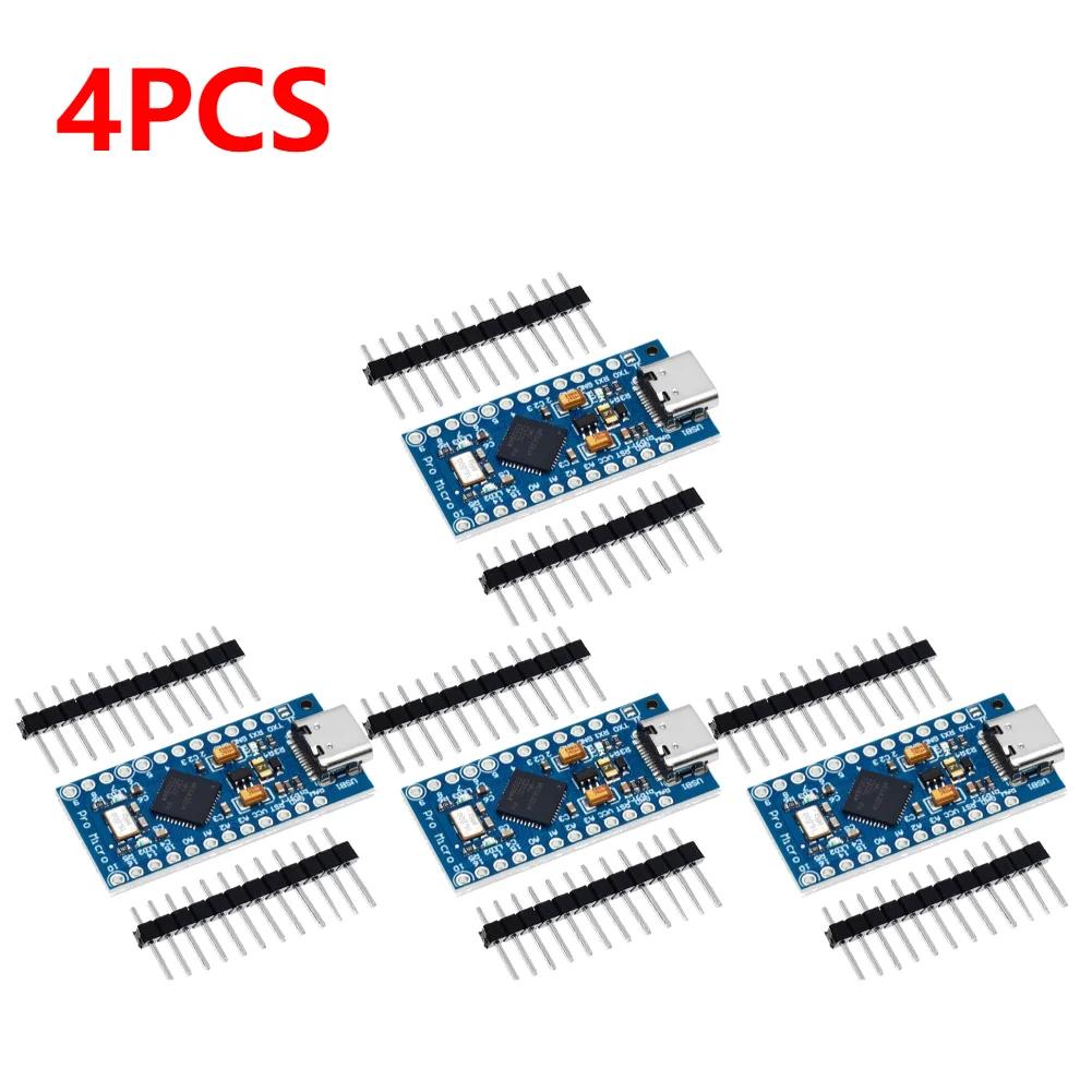 1-10x MICRO/TYPE-C USB Pro Micro for arduino ATmega32U4 5V/16MHz Module with 2 row pin header For Leonardo in stock best quality