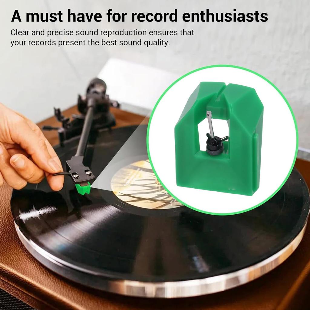 Yanmis AT VMN95E Record Player Oval Replacement for AT AT AT AT and AT LPW50 Cartridges Stylus, 0.3x0.7mil Stylus, LP120X, LP3XBT, LPW30, LPW40,
