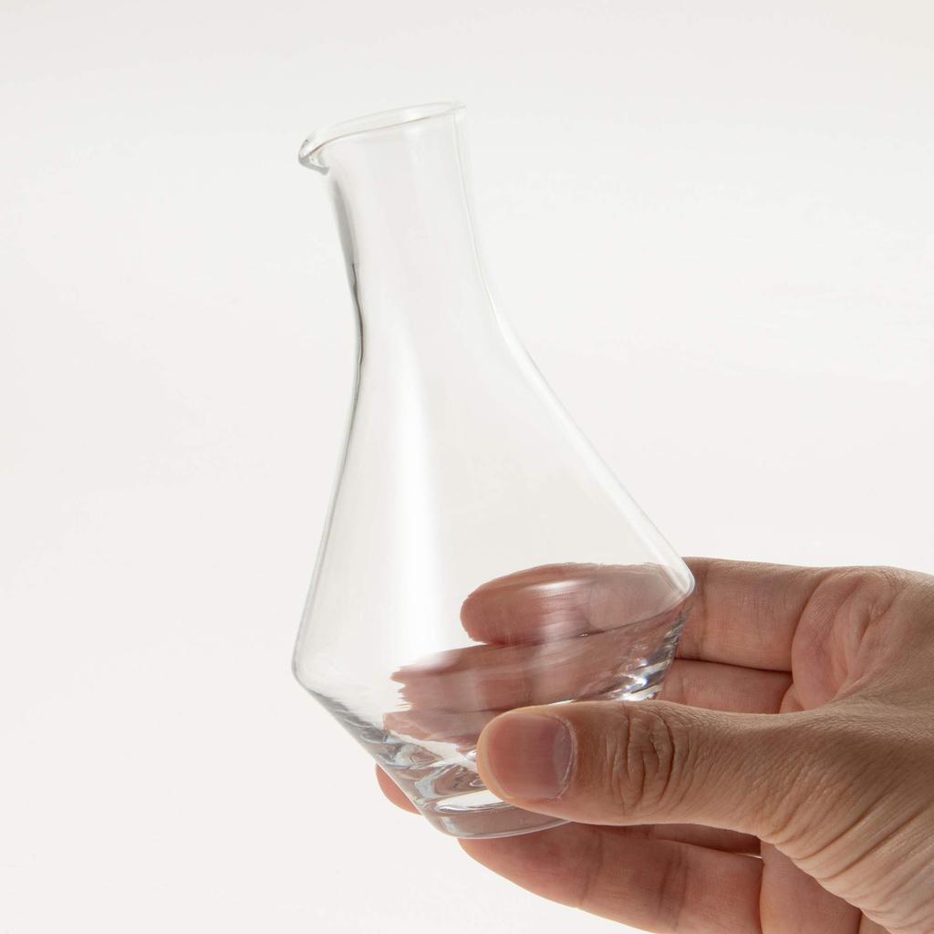 Toyo Sasaki Glass Sake Bottle, 195ml, Made in Japan, Carafe, 63703