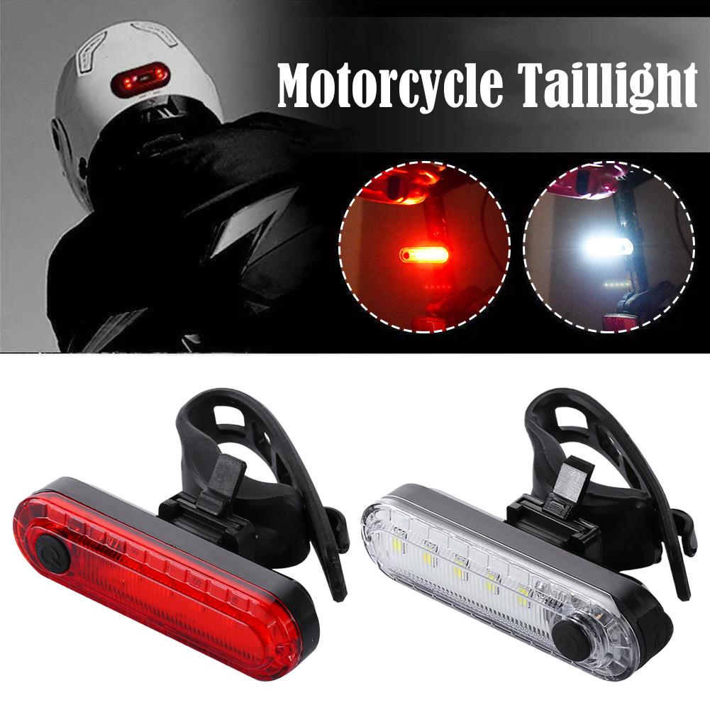 USB Rechargeable LED Bike Tail Light Bright Bicycle Rear Cycling Safety Flashlight For Night Riding Lighting Back Bicycle Tailli