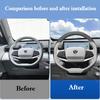 For Changan UNI-Z 2026 2026 2026 Ultrathin Car Steering Wheel Cover All-Season Universal Anti-Slip Sweat-Absorbent Leather Cover