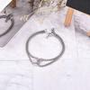 Rolo Chain Bracelet with Cross Charm Wire Little Thorns Cuban Chain Cross Dangle Pendant Cable Chain Link  Men Women Bracelet