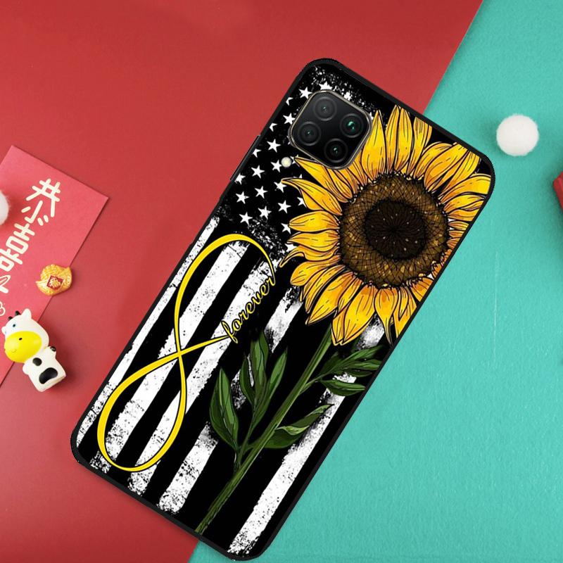 

Sunflower Case For Huawei Nova 11 Pro 3i 7i 8i 11i Y60 Y70 Y90 Y61 Y91 9 10 SE P20 P40 P30 Lite Cover Nova 9 SE