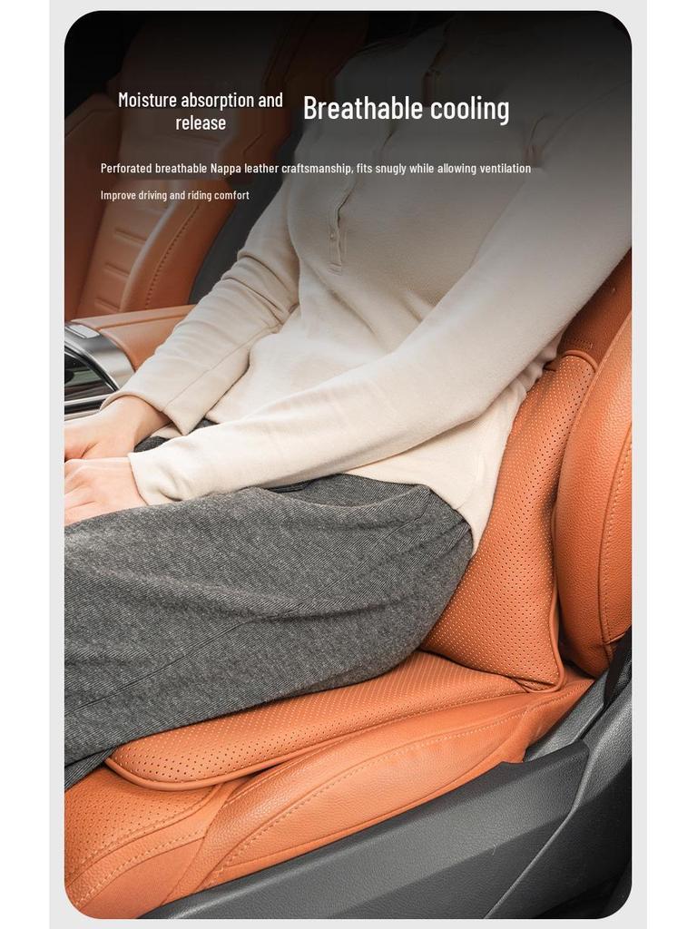 Luxurious Breathable Neck and Lumbar Seat Cushion Set for Maybach