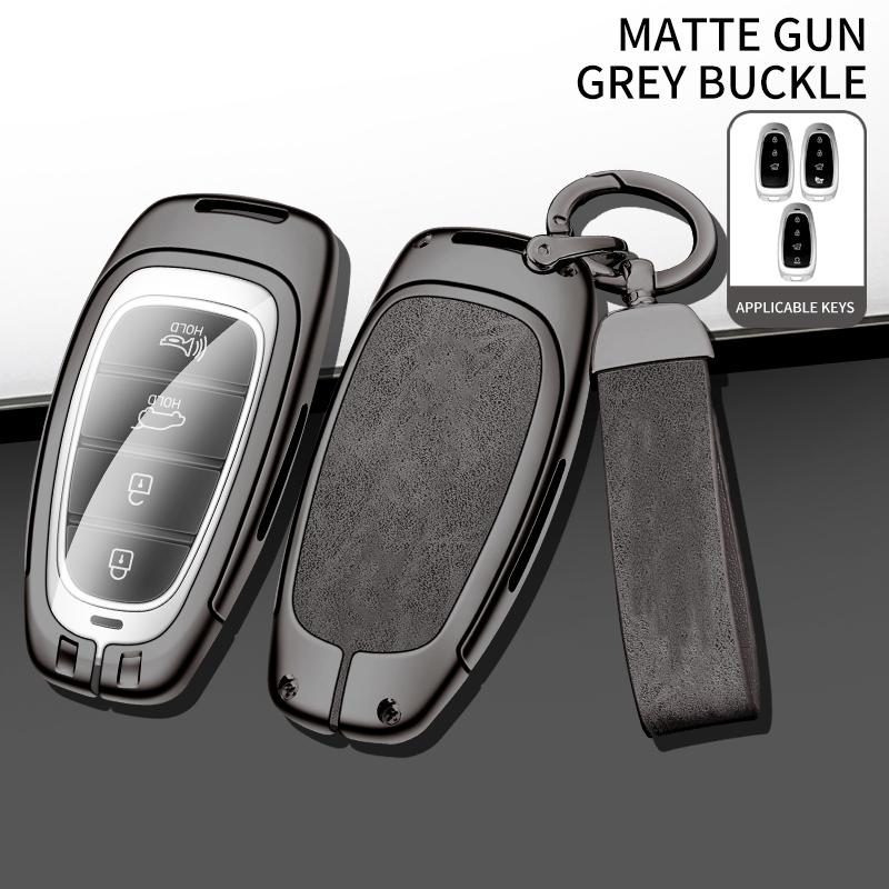 3/4 Button Car Key Holder For Hyundai Santa Fe Tucson Tucson Solaris Sonata Hybrid Nexo Nx4 Santafe Dn8    Key Fob