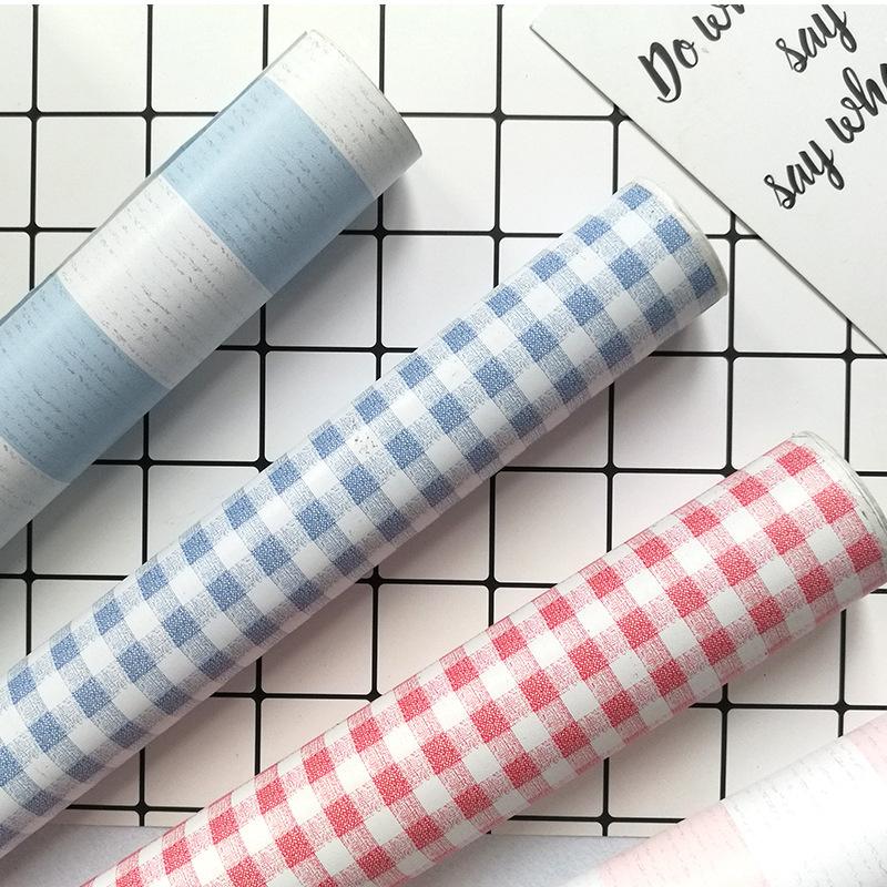

Simple Cartoon Retro Geometric Self-Adhesive Waterproof Wallpaper Wall Decor Desk & Furniture DIY Removable Stickers 45cm*10m