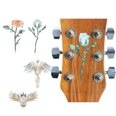 Gitarrenkopfaufkleber, Gitarrenkopfplattenaufkleber, entfernbare Aufkleber für E-Gitarren, Bassdekor, Gitarrenbrettaufkleber