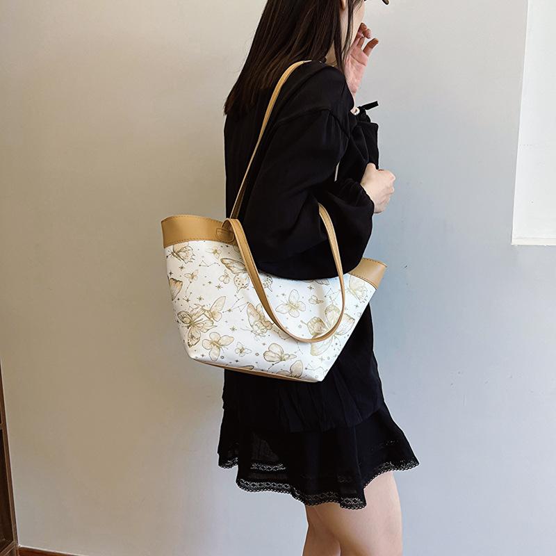 Studenten-Klassentasche Schlichte Pendeltasche Große Kapazität Tragetasche Lässige Damen Neue Große Kapazität Lässige Umhängetasche