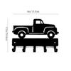 Vintage Pickup Truck Key Rack Hanger - 6 inch Wide Metal Wall Art Wall-mounted, Hooks Organizer for Keys and Accessories