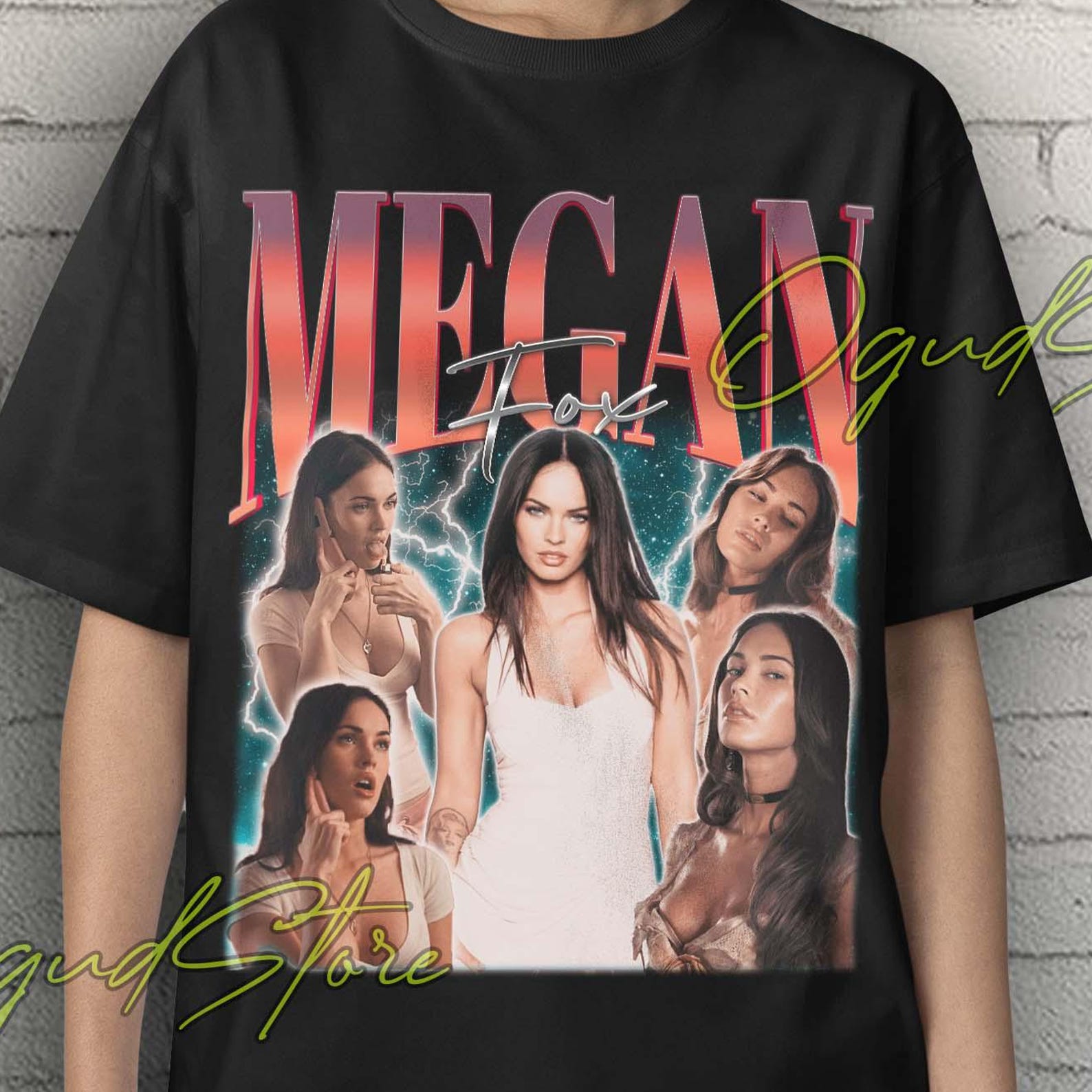 Megan Fox, Megan Fox Shirt, Megan Fox Tshirt, Megan Fox Poster, Actress Megan Fox Movies, Retro Megan Fox Tees, Vintage Megan Fox Clothing M