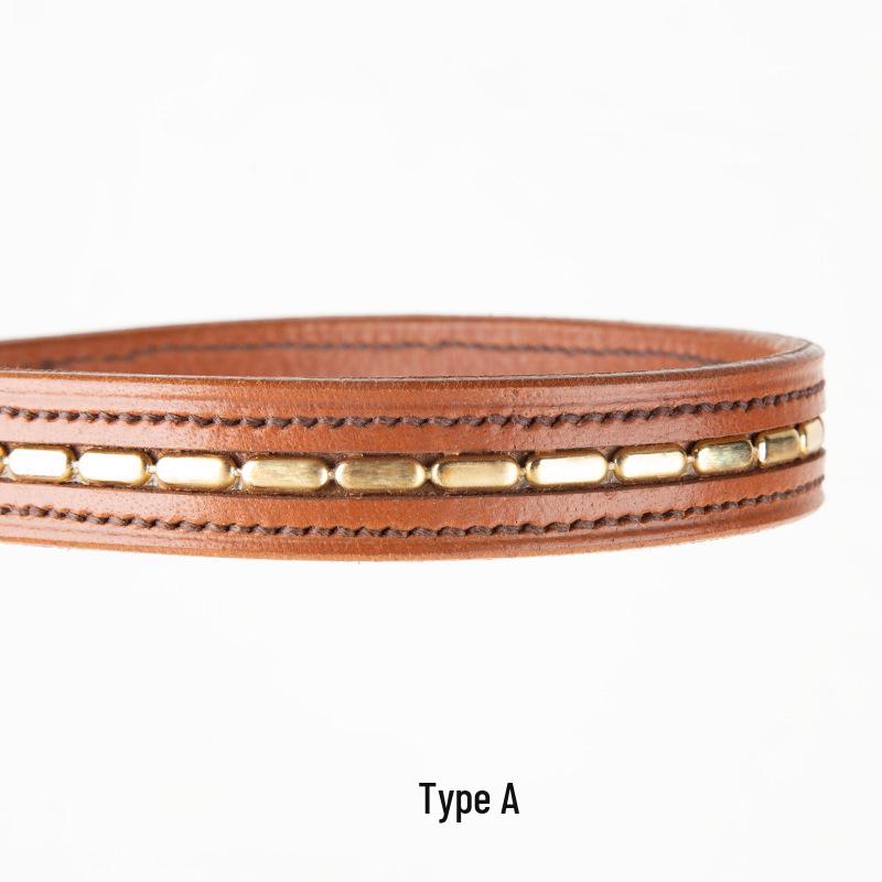 Chetak Soft Cowhide Leather Browband Reins - Equestrian Horse Accessories 8218170