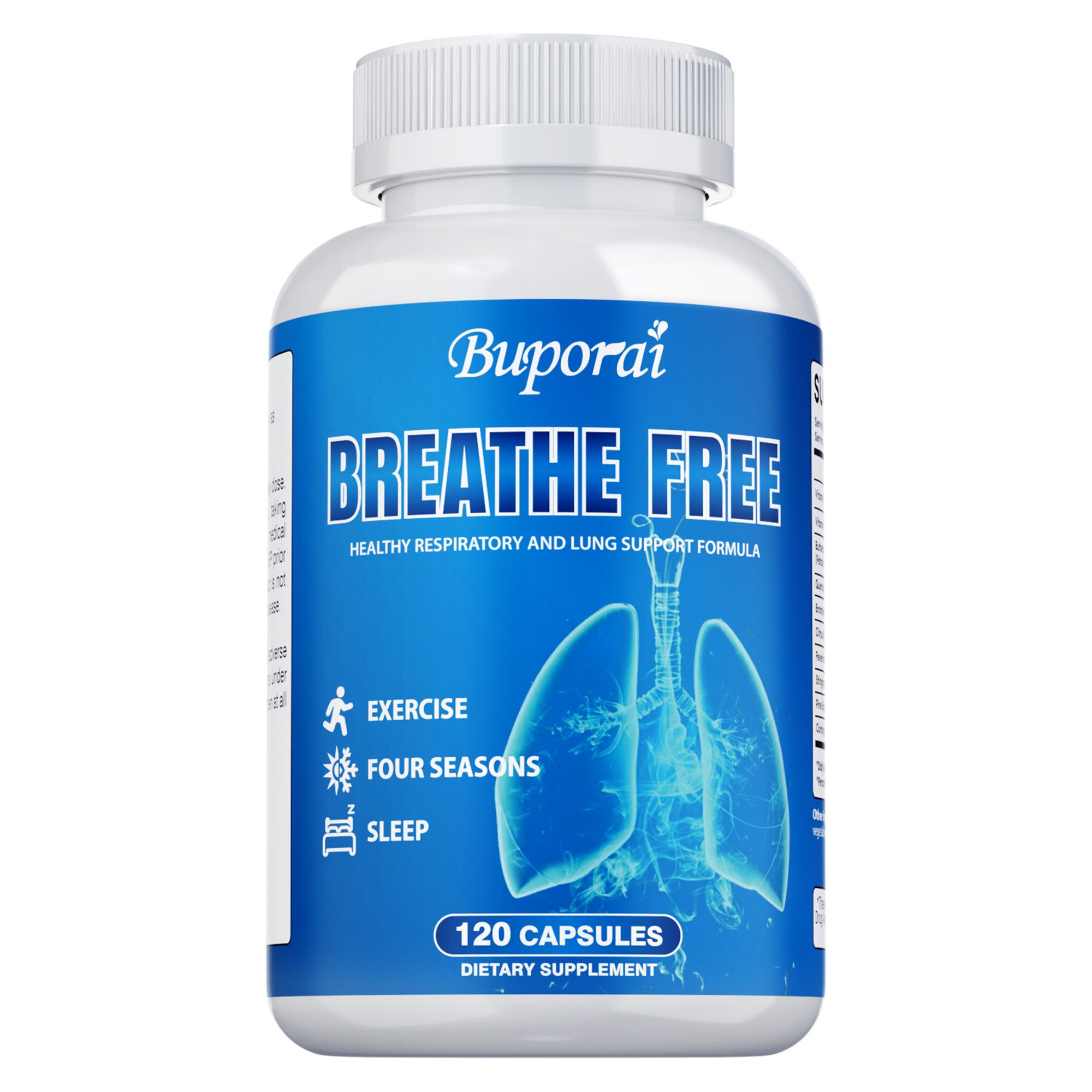 Buporai Respiratory Capsules, containing celandine, quercetin, and bromelain, provide daily respiratory nutrition. 120*1