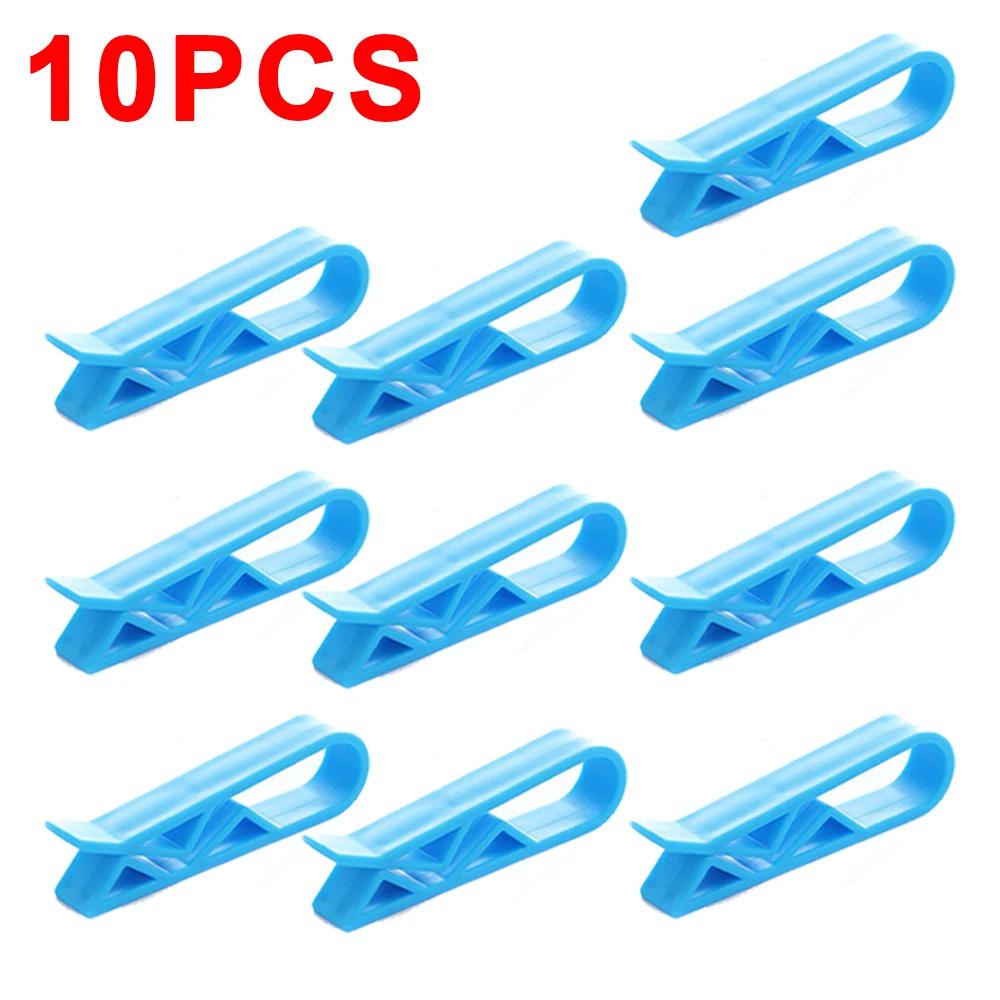 

10pcs Anti-Slip Garbage Barrel Clip Waste Basket Can Fixation Clip Garbage Bin Clip Sturdy Plastic Trash Bag Fixed Clip Holder