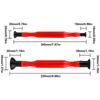 2Pcs Rubber Valve Lapping Sticks Grip with 4 Suction Plates for Motorcycle Car Cylinder Engine Valves Dust Grinding Stick Tool