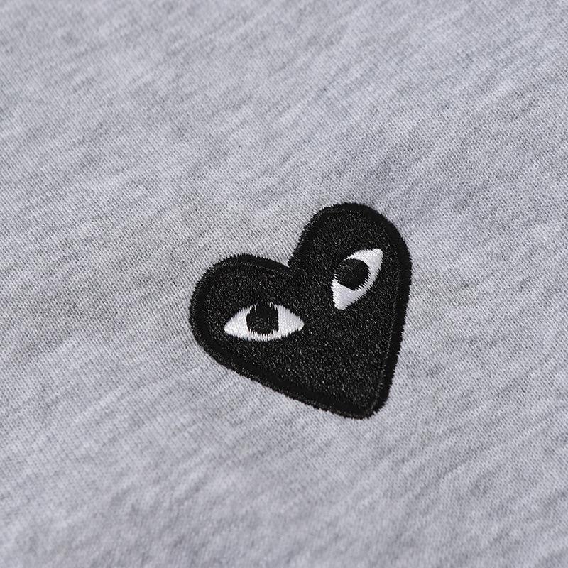 Rei Kawakubo Play Vyšívaná Láska Srdce Unisex Mikina Svetr, Podzimní/Zimní Kolekce