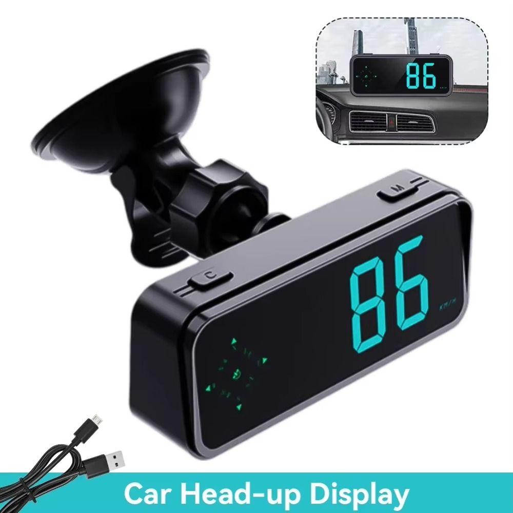 7 Color Switching GPS Car Digital Speedometer Digital Clock Vehicle Speed Meter  Tachometer