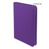 PAKESI Star Card Card File 9 Pockets Holds 360 Cards PU Leather Cover Card Sheet Collect Star Cards and Other Cards Star Card Collection File (Purple)
