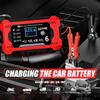 Chargeur de batterie de voiture entièrement automatique 12V 6A Appareil de chargement de batterie pour voiture et moto Batterie au plomb Acide Réparation intelligente Affichage LCD