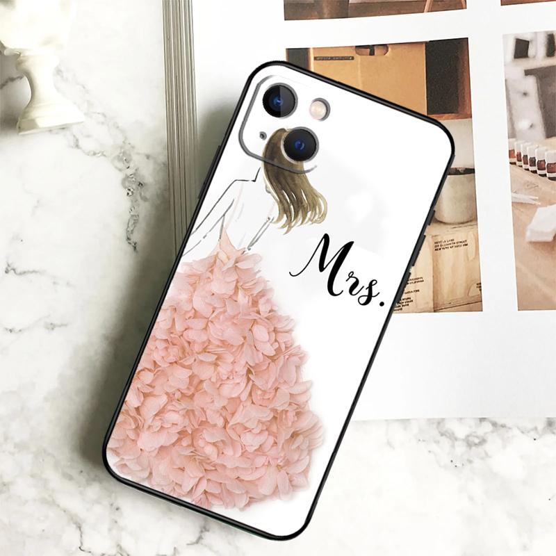 

Wedding Bride Soon to Be Phone Case For iPhone 17 16 15 14 13 11 12 Pro Max Plus 12 13 Mini 16e 17 Air Cover Coque iPhone 15 Pro