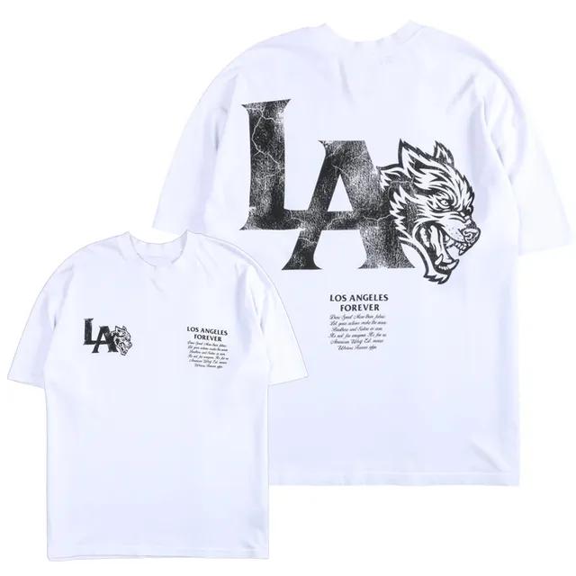 Man's Short Sleeve Sport T-shirts Back Print Gym White Tops Loose Women Men Unisex Plain Classic Tees