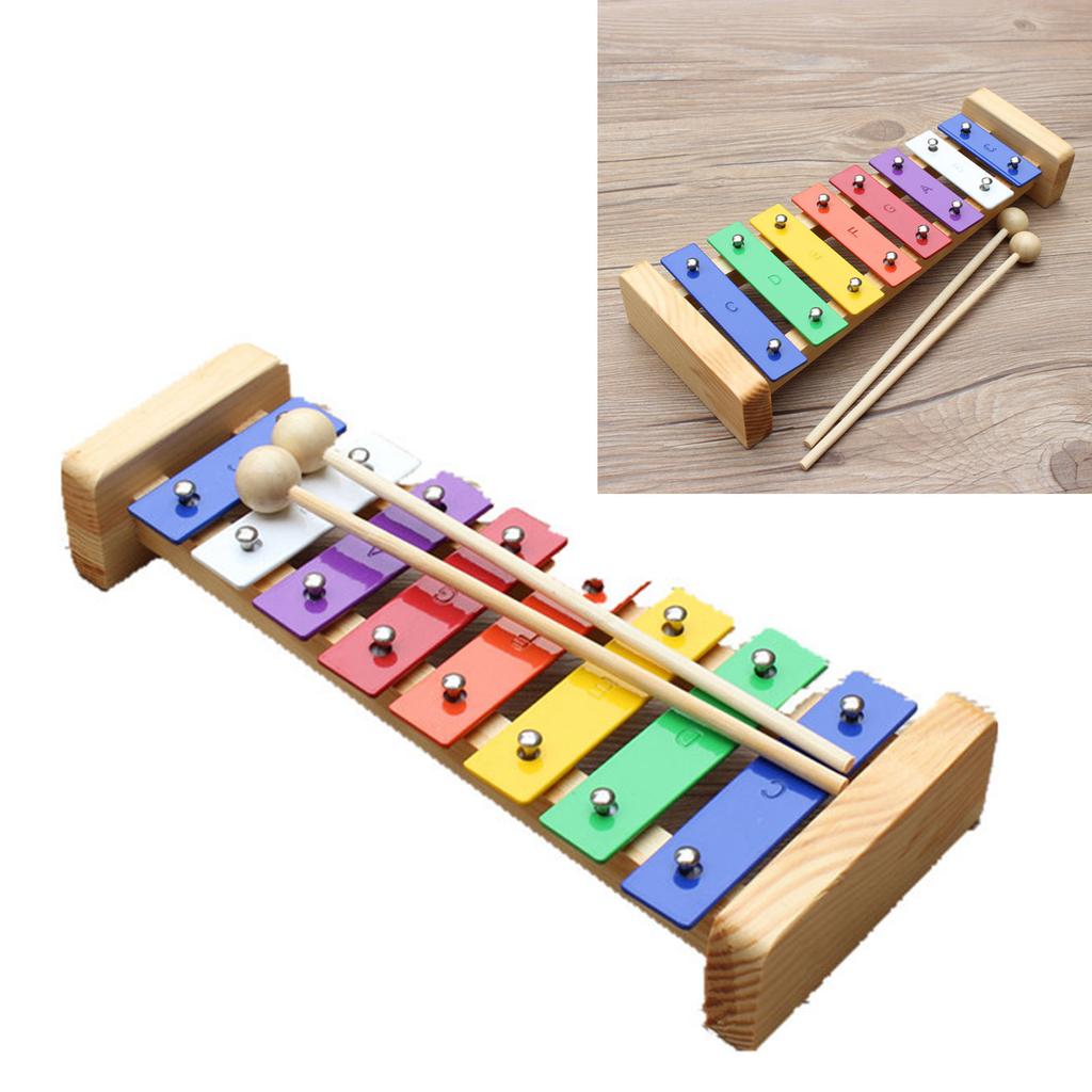 8 Töne Xylophon Kinderspielzeug Bildungsentwicklung Musikalisches Perkussionsinstrument Aluminiumplatte für