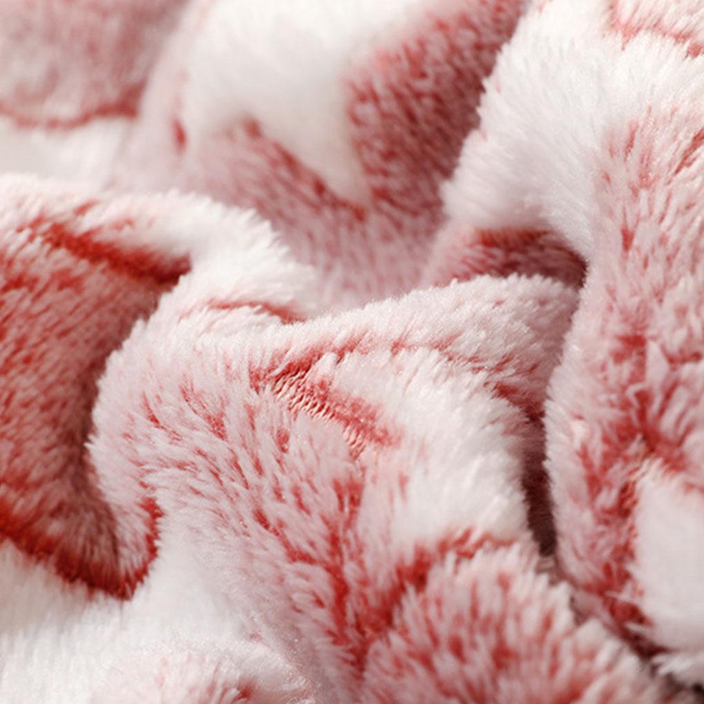 Household Winter Pet Soft Blanket Living Room Portable Folding Cartoon Style Coral Velvet Mat Sofa Couch Sleeping Pad