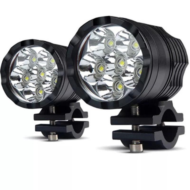 Motorcycle Led Headlight 6LED Driving Spot Light Fog Lights External Auxiliary Lamp LED Bulbs Motorcycle Accessories