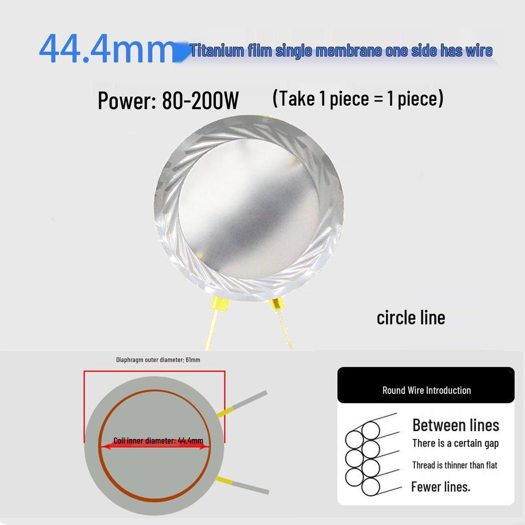 High-Frequency Voice Coil Diaphragm Repair Parts: 25-75 Core Round Flat Wire