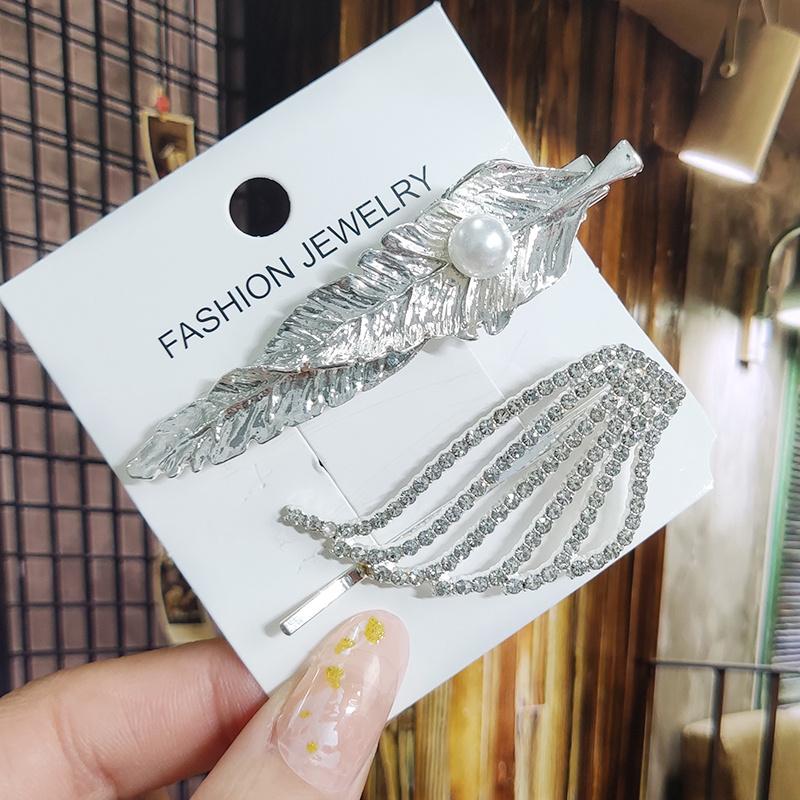 Kristall für Frauen Koreanische Neue Haarnadeln Mädchen Geometrische Perlen Haarspangen Mode Haarklammer Seitenclip Haaraccessoires