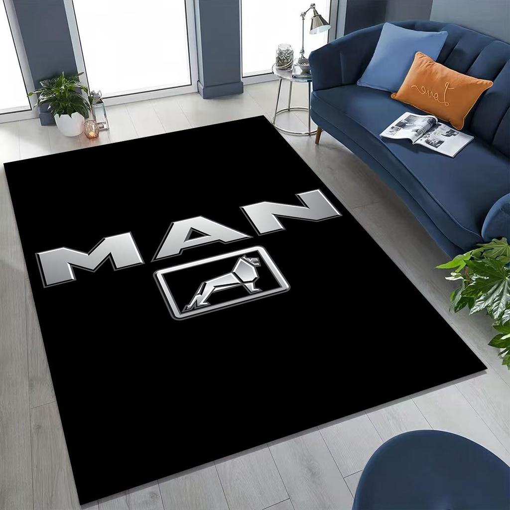 3D Man Truck Logo Motorcycle Carpet Rug for Bedroom Living Room Sofa Home Doormat Decor,Large Kids Play Non-slip Floor Mat
