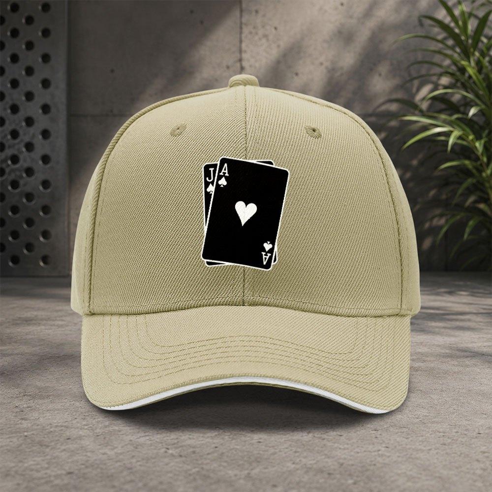 Ace of Spades  Hearts Baseball Cap  Adjustable Duckbill Hat for Unisex  Women Lightweight Unisex Casual Gift