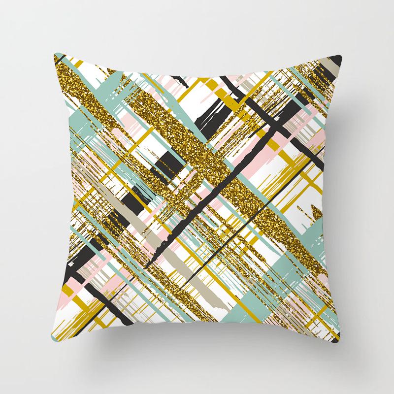 Nordisch Ins Kissen Polka Dot Geometrischer Streifen Kissenbezug Quadratische Heimtextilien