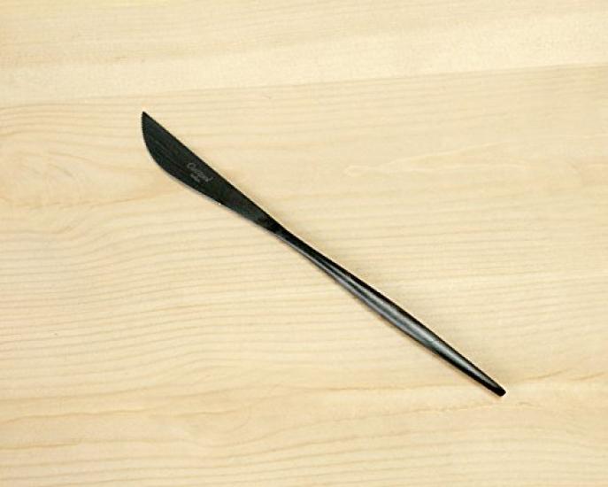 Cutipol MOON MATT Negru Desert 3 Piese Desert Desert MO06BLF/MO07BLF/MO08BLF (Cuțit de desert, Furculiță, Lingură)