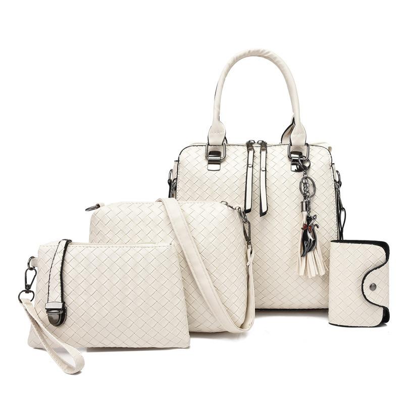 Women's bags autumn and winter new women's bags woven mother bags four-piece handbags single shoulder crossbody