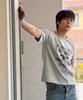 AMOU Vintage Horse Half T-Shirts Gray