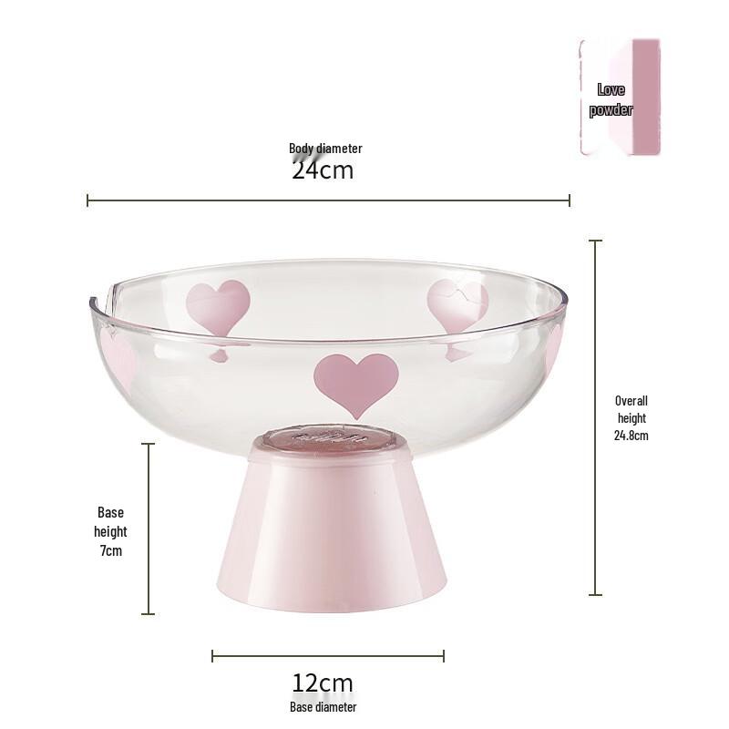 ZISIZ Heart-Shaped Fruit & Snack Plate