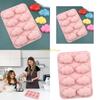Practical Silicone Cakes Crafting Molds 8 Cavity Moulds for Home Baking Needs D57B