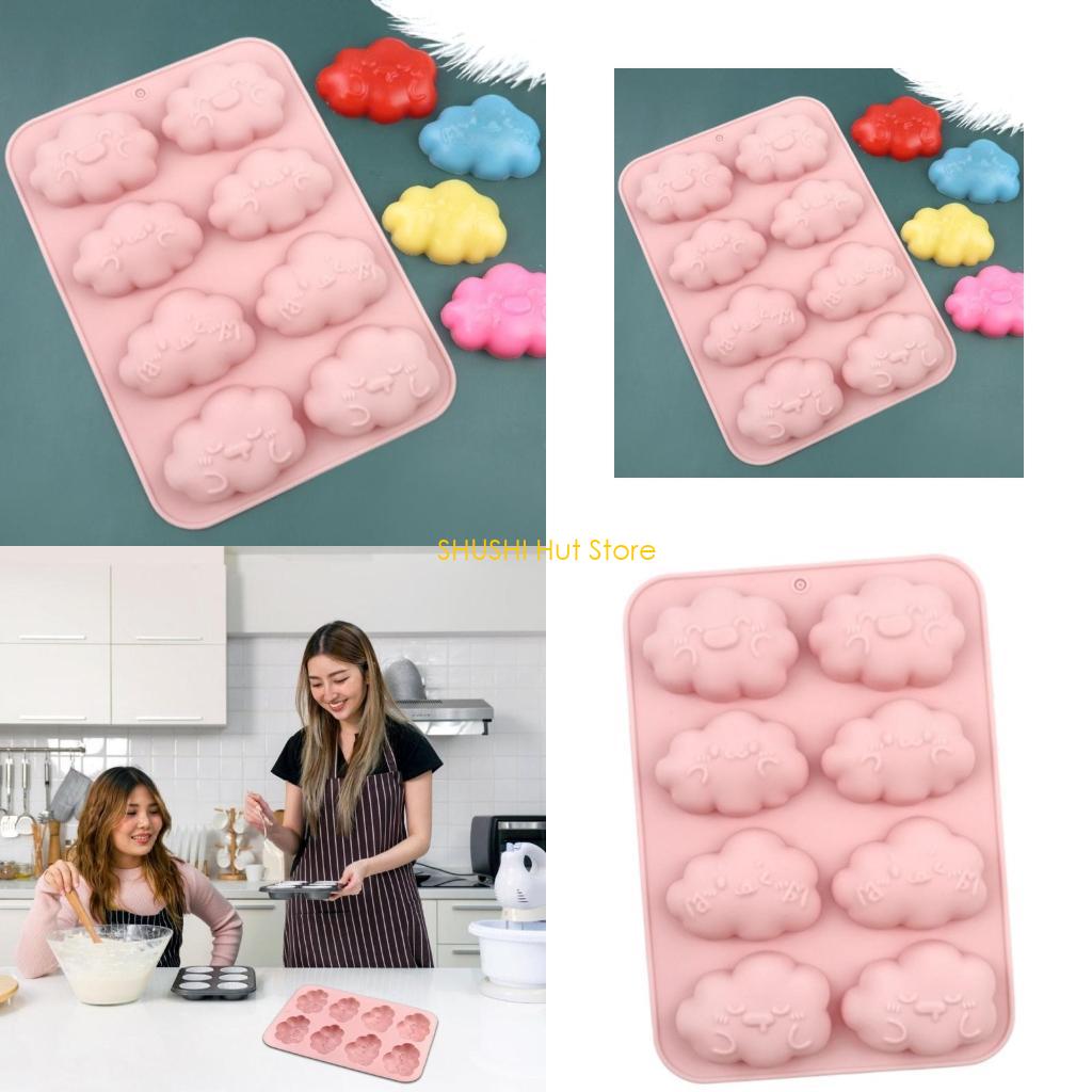 Practical Silicone Cakes Crafting Molds 8 Cavity Moulds for Home Baking Needs D57B China Mainland